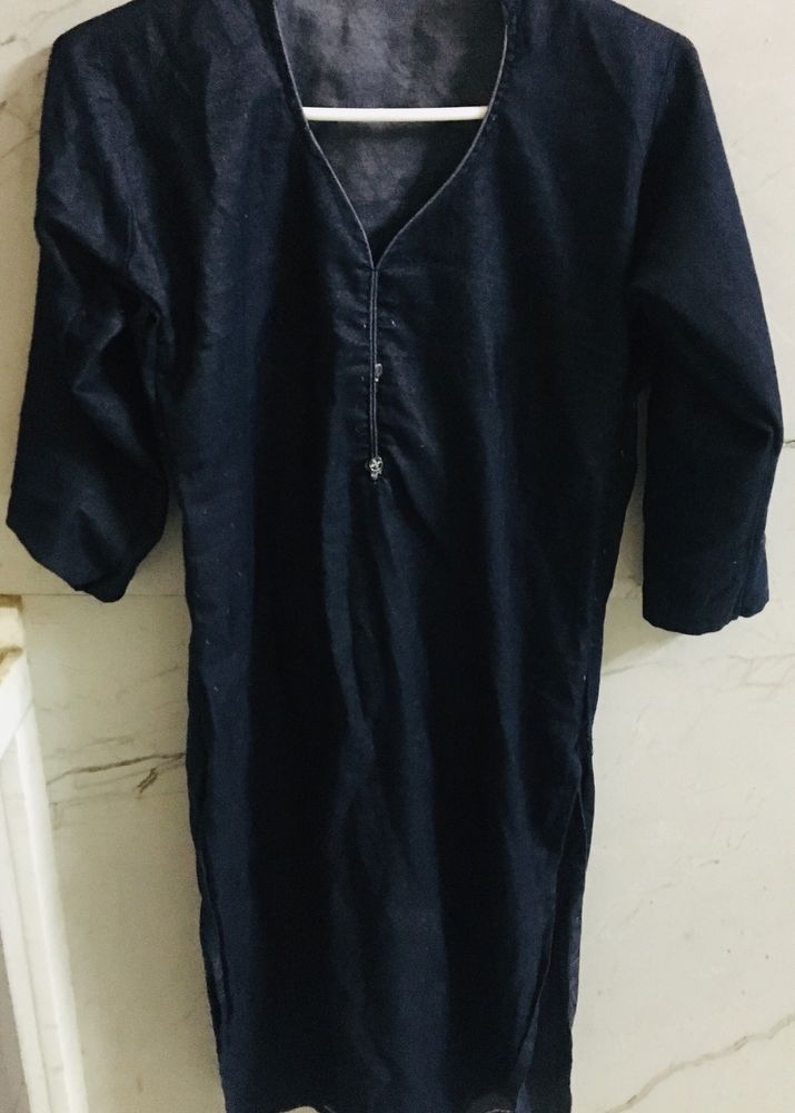 Price Drop—-Denim Kurta