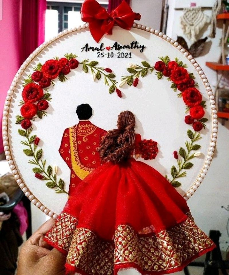 Wedding Hoop Art  Frem