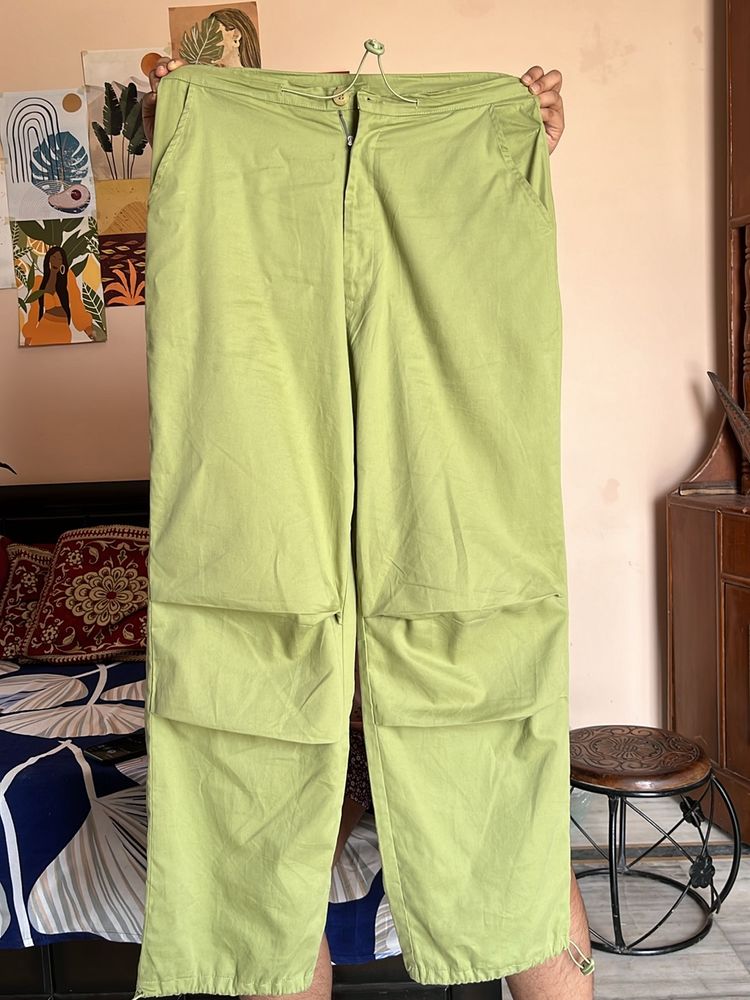 Bonkers Parachute Sage Green Trousers