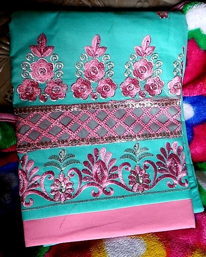 Woman Suit Material No Dupatta