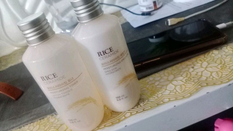 The Face Shop Rice Emulsion Toner And Moisturizer