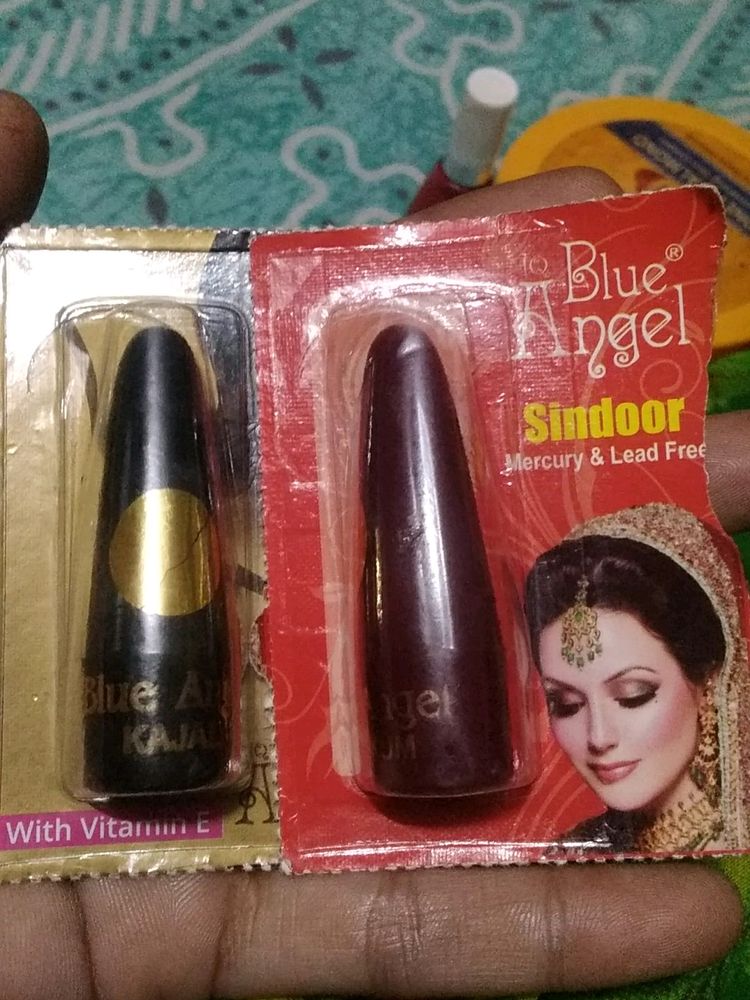 Kajal,Nail Polish, Sindooror Bindi Combo