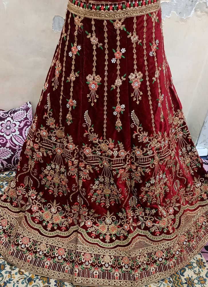 Bridal Lehnga With kurti And dupatta