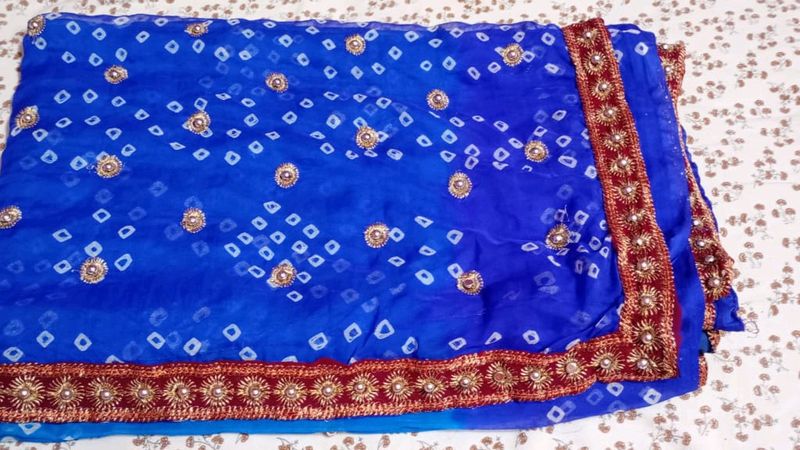 Blue Saree Free