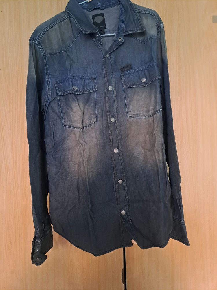 Branded Denim Shirt