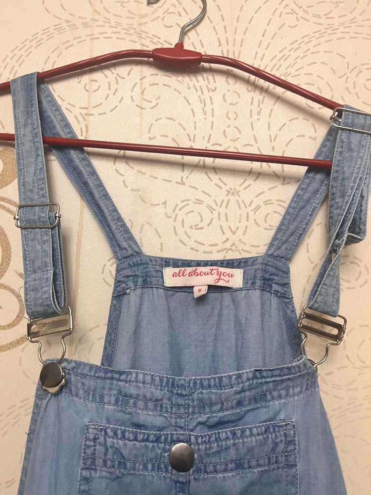 Blue Coloured Dungaree Dress