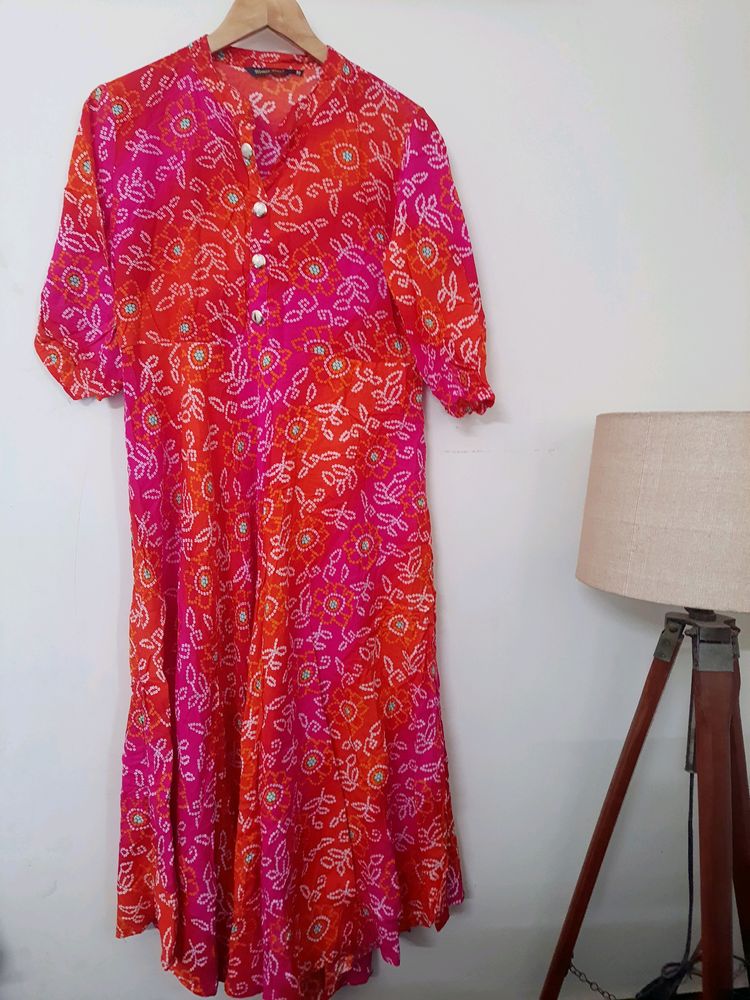 Orangish Pink Kurta