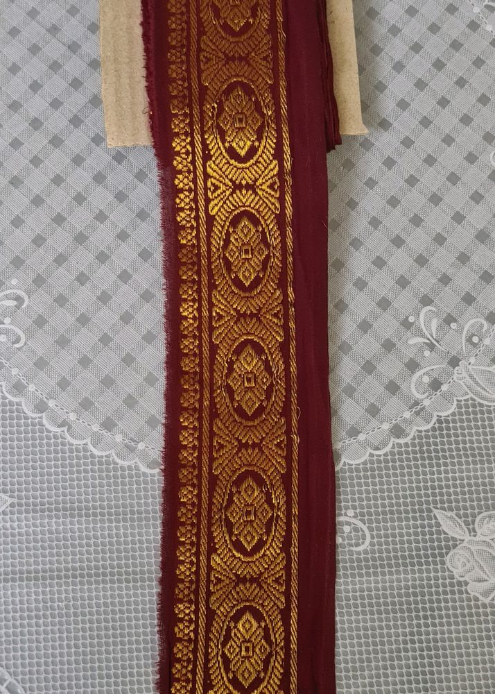 Traditional Maroon Golden Border