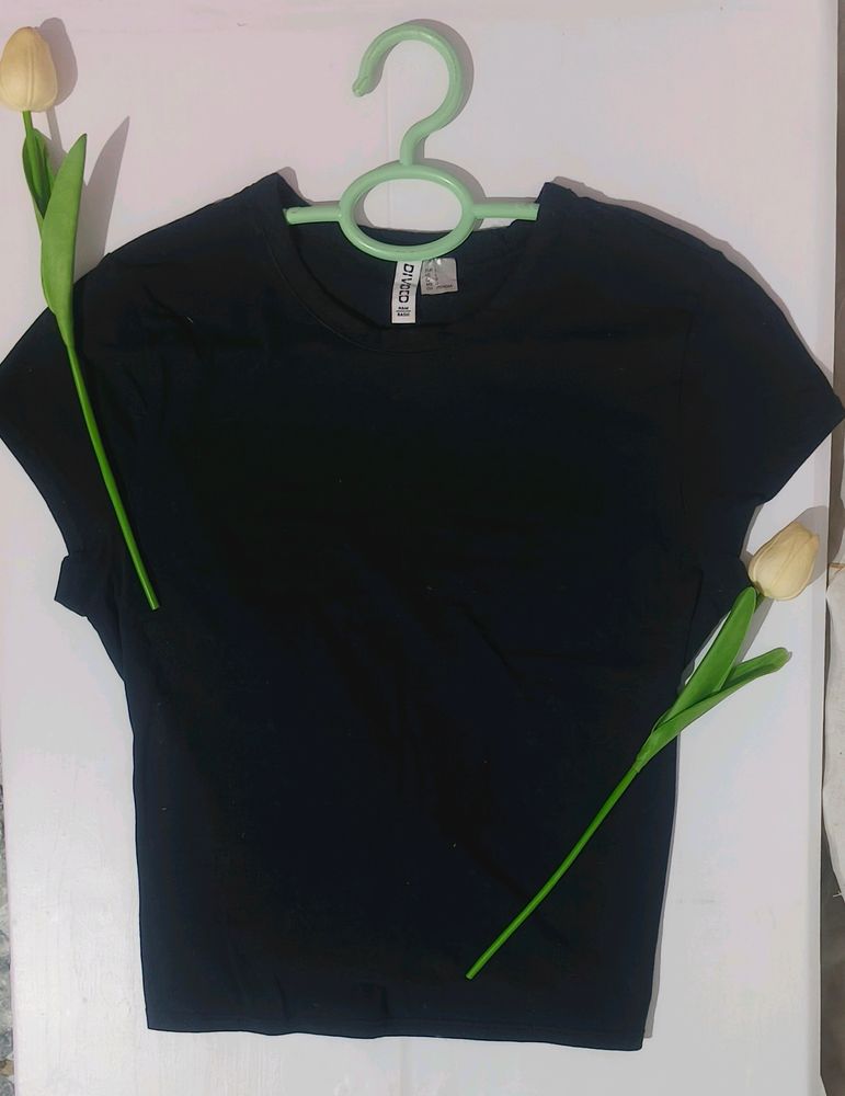 Plain H&M Black Top