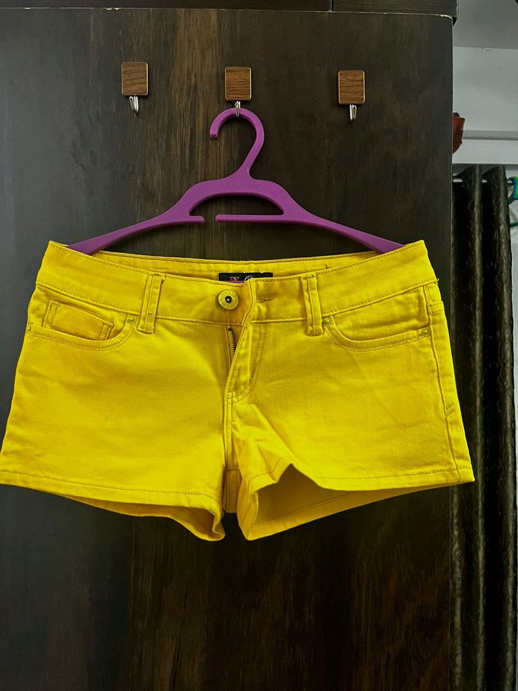 Bright and Sunny Yellow GUESS Shorts