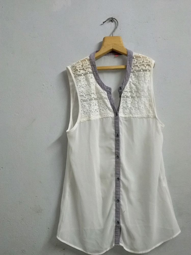 White Sheer Top (Negotiable)