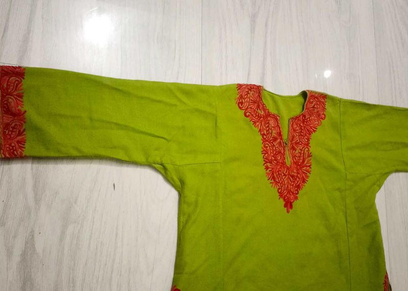 Kashmiri Embroided Kurta / Firan For Women