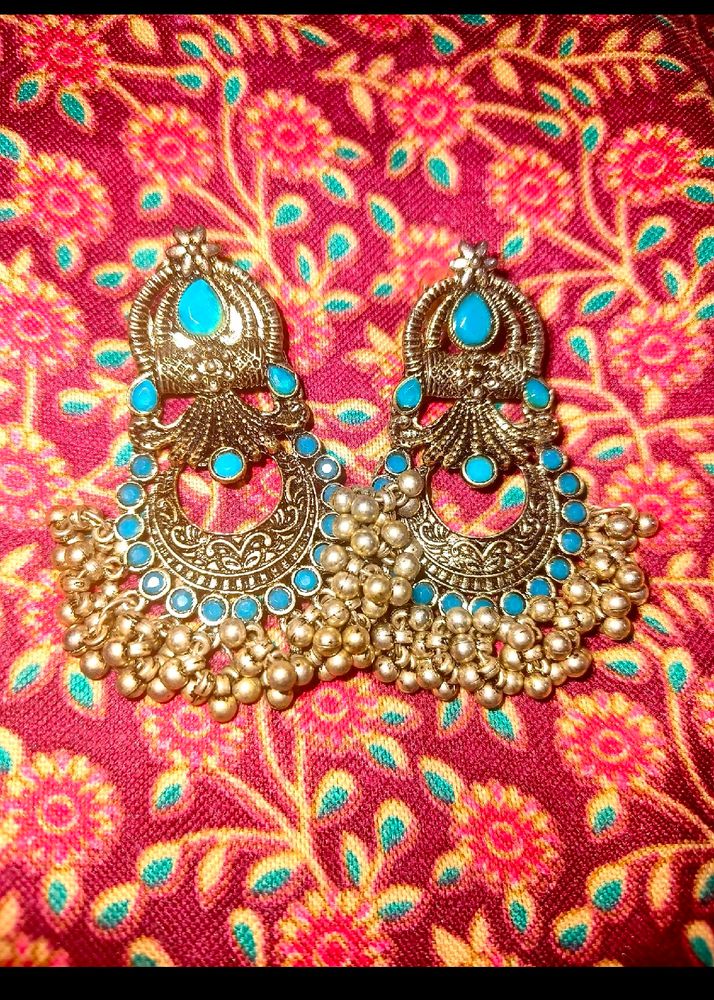 Oxidised Chandbali Earing