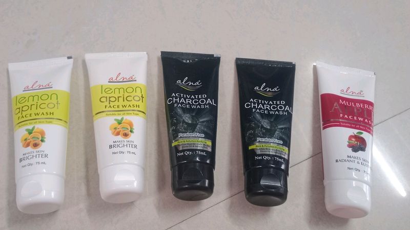 Alna Face Wash (5 Pcs Combo)