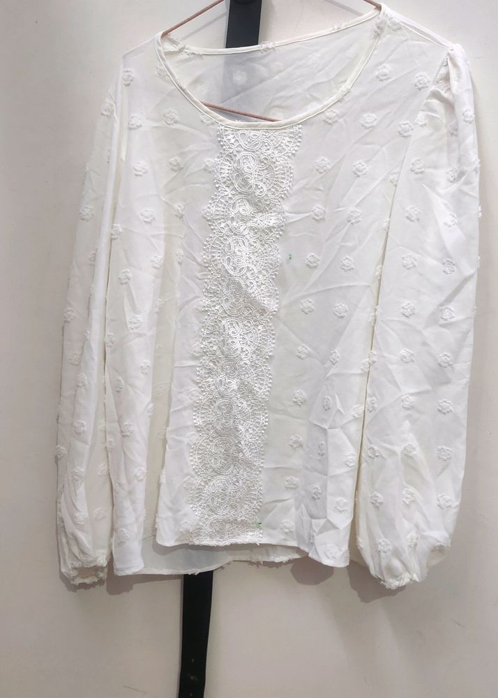 White Embroidered Tunic