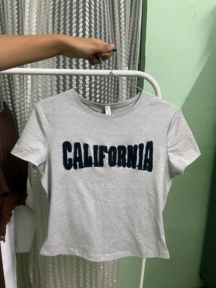 Newmeasia Grey California Tshirt