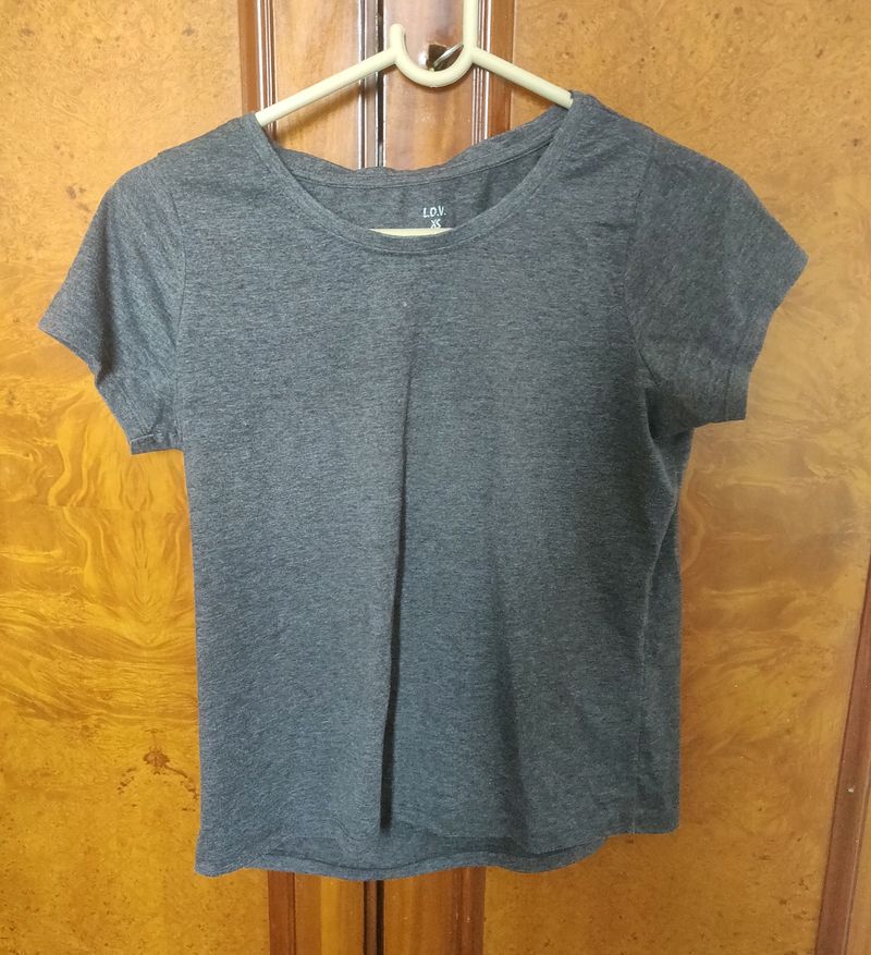 Grey Half Sleeves T-shirt