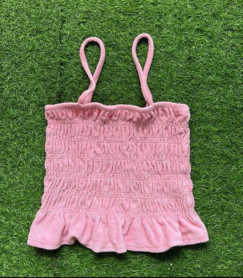 H&M Pink Terry Top