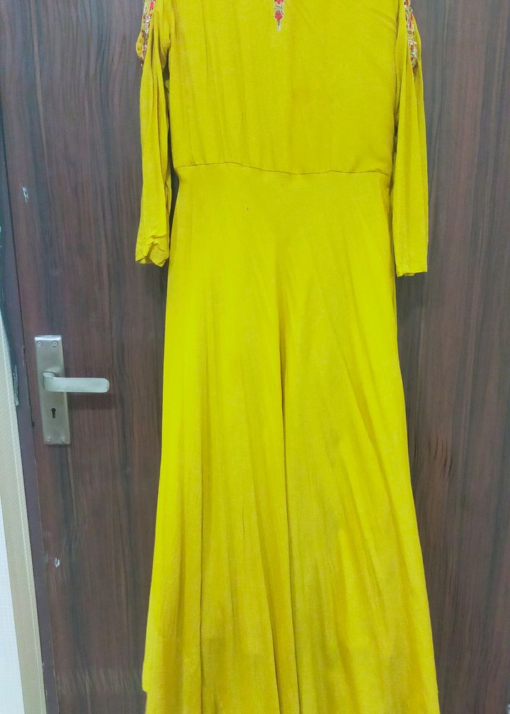 Party Wear Cotton Gown