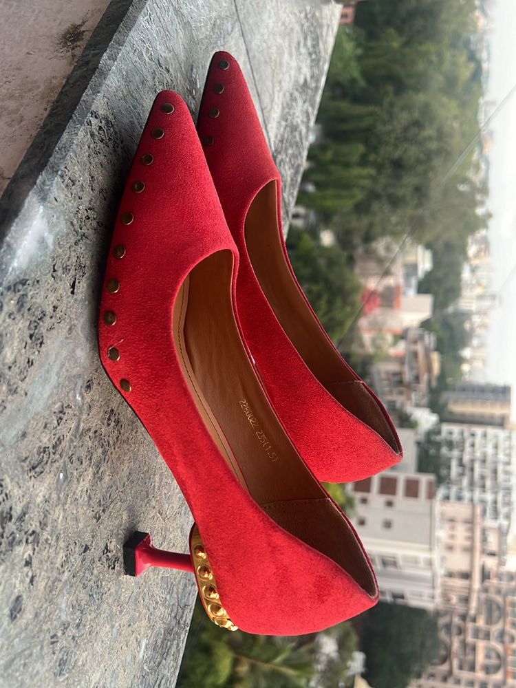 Hot Red Sweatleather Pumps!❤️