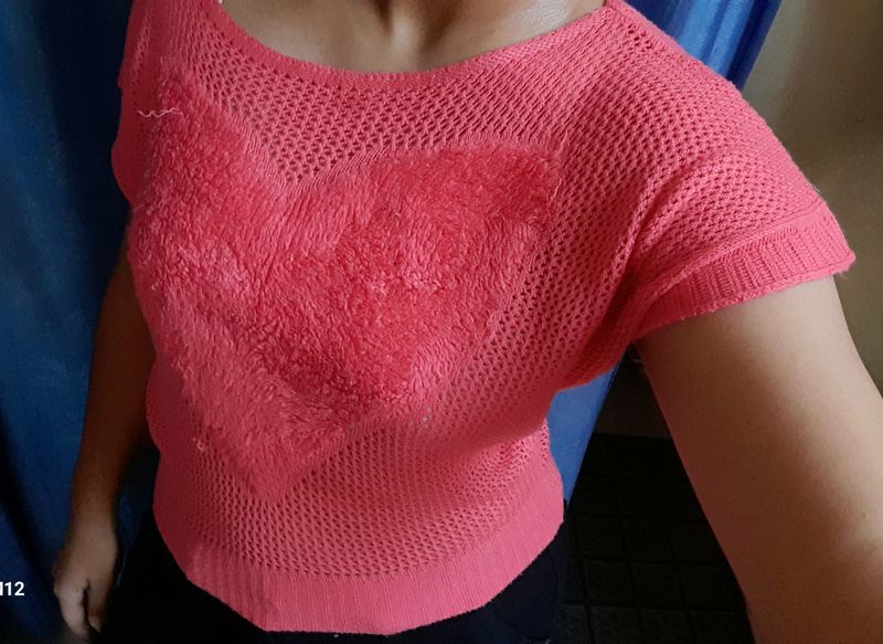 Pink Crochet Top