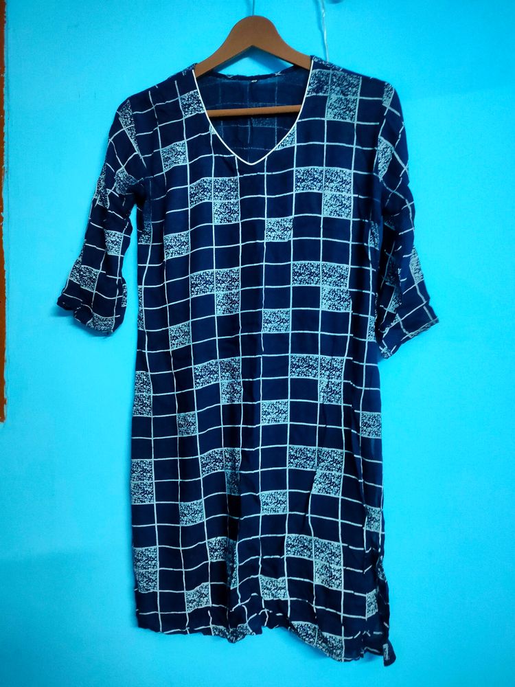 Kurti Daily Wear Blue White