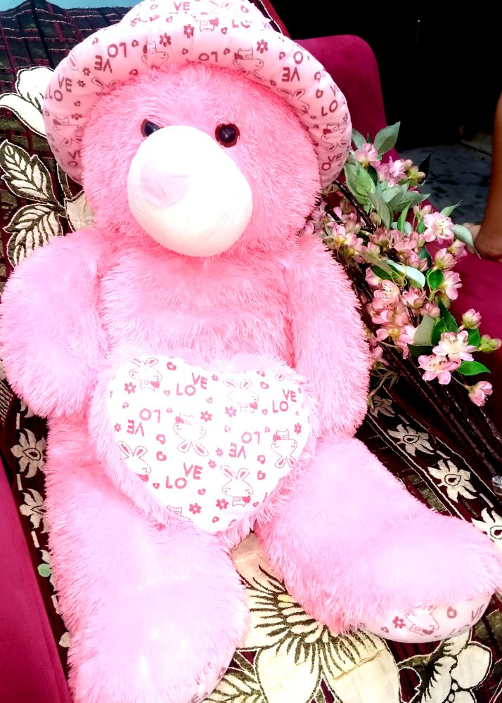 Like New Teddy 🧸 Pink Colour