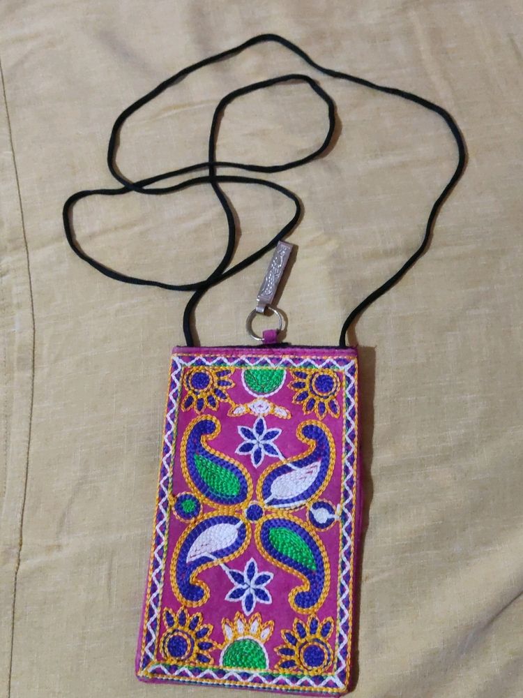 Embroidery Sling Bag