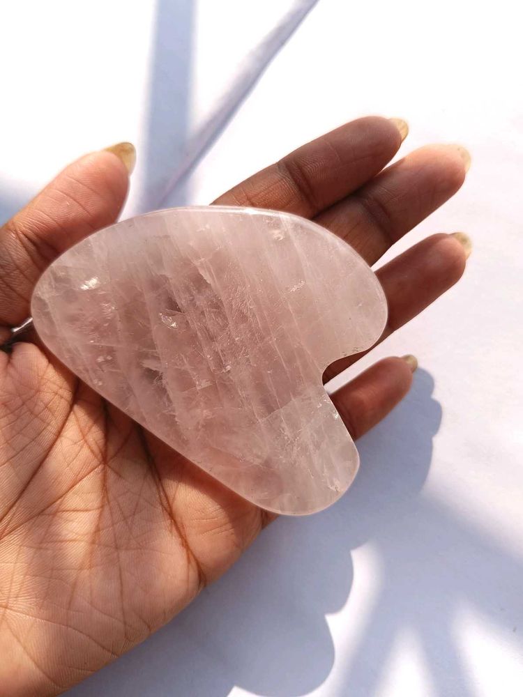 Gua Sha - Rose Quartz Crystal