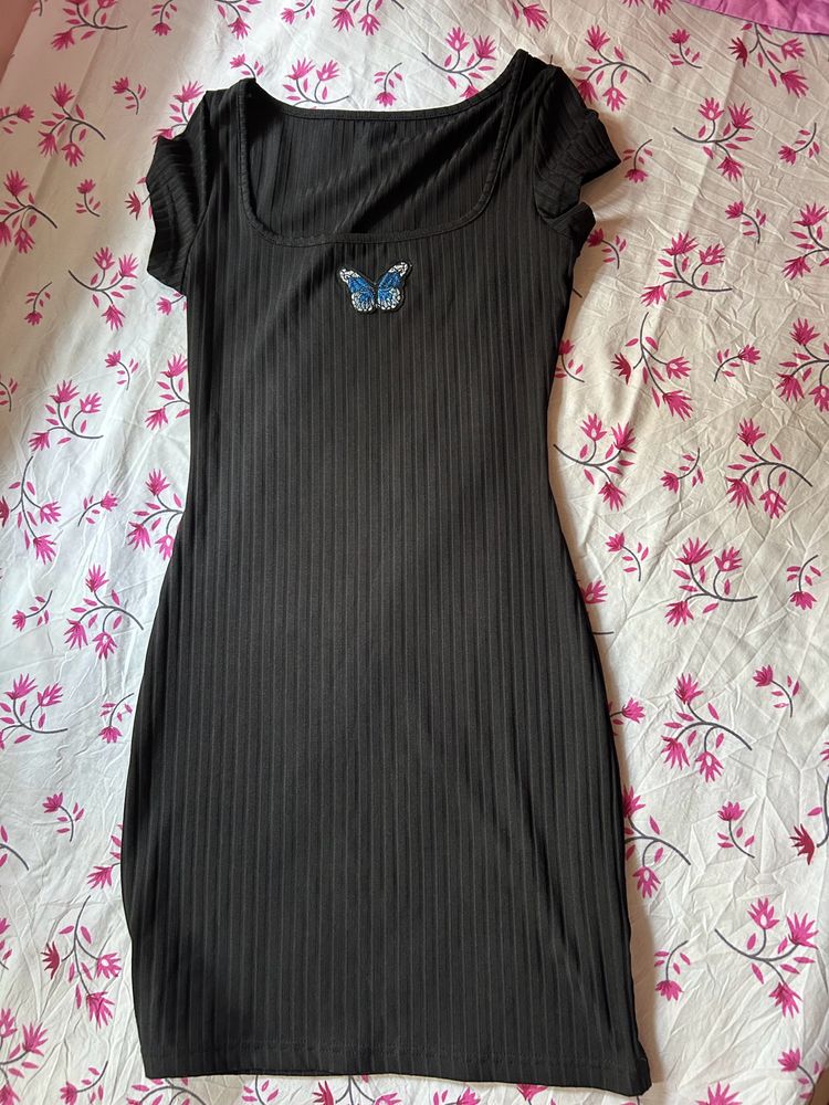 Black Bodycon Dress From Urbanic