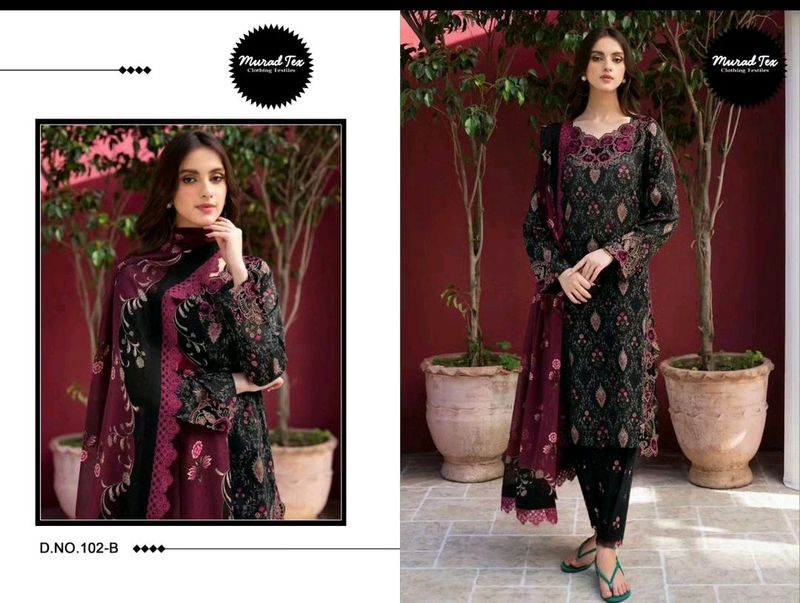 Pakistani Unstitched Cotton Suits