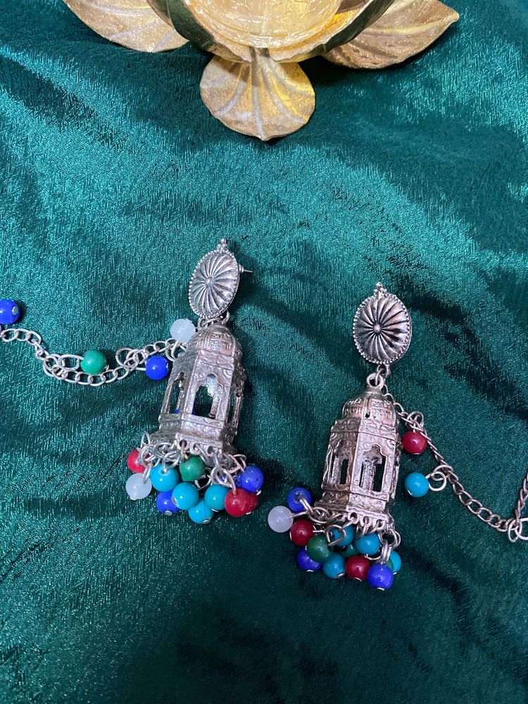 Temple Jhumka For Navratri