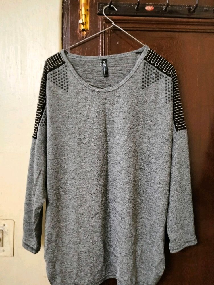 Hot Grey Colour Top For Women