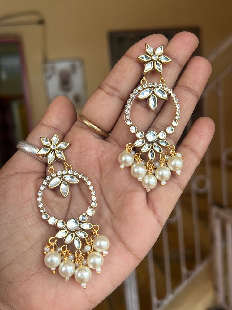 New White Pearl Earrings