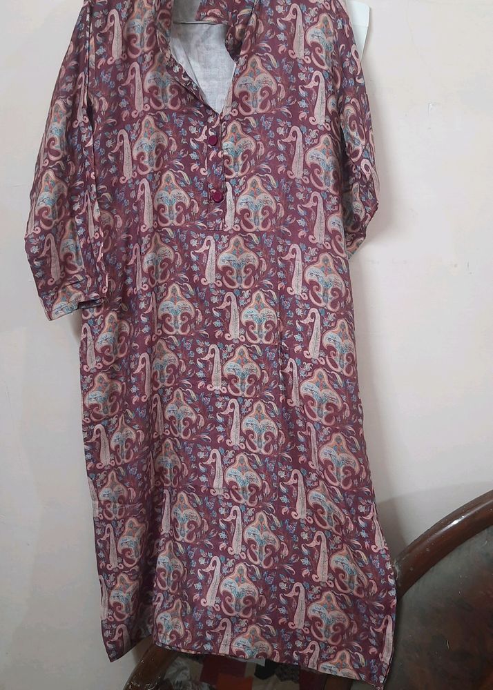 Cotswool Kurti With Pant For Winters