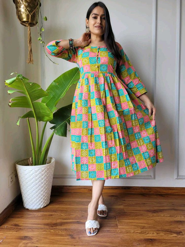 Bagru Handblock Printed One Piece Dresses👗