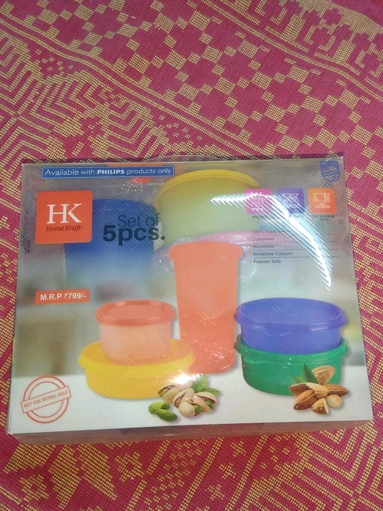 5 Pcs Airtight Containers