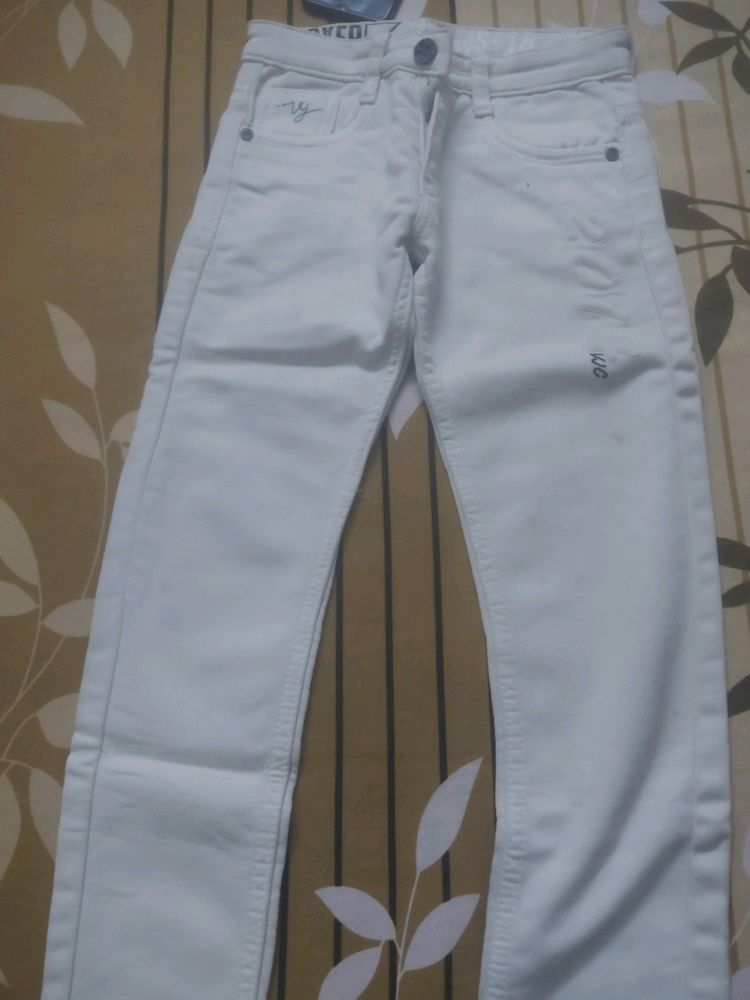 Voxer White Jean's For Kids