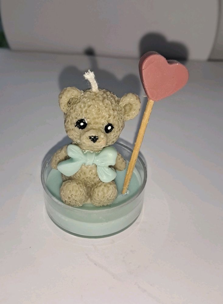 Cute Teddy Bear Candle Set 2 For Return Gifts