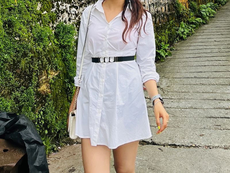 White Shirt Dress