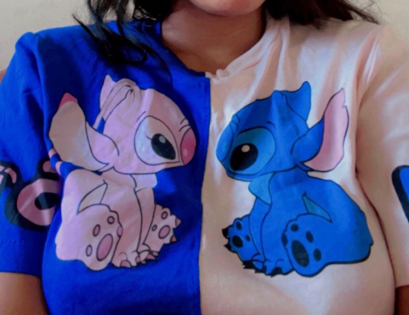 Stitch printed Crop Top