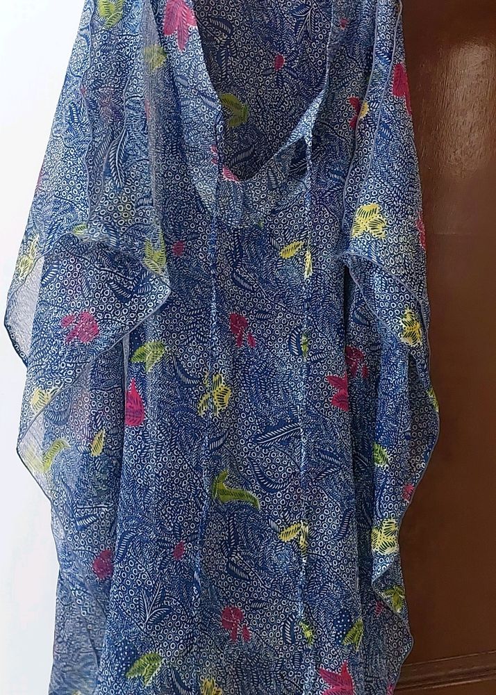 Beautiful Blue Color Kaftan 48 Size।