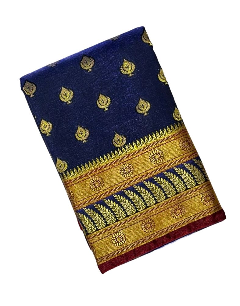 Banarasi Satin Allover Booti Saree For Women