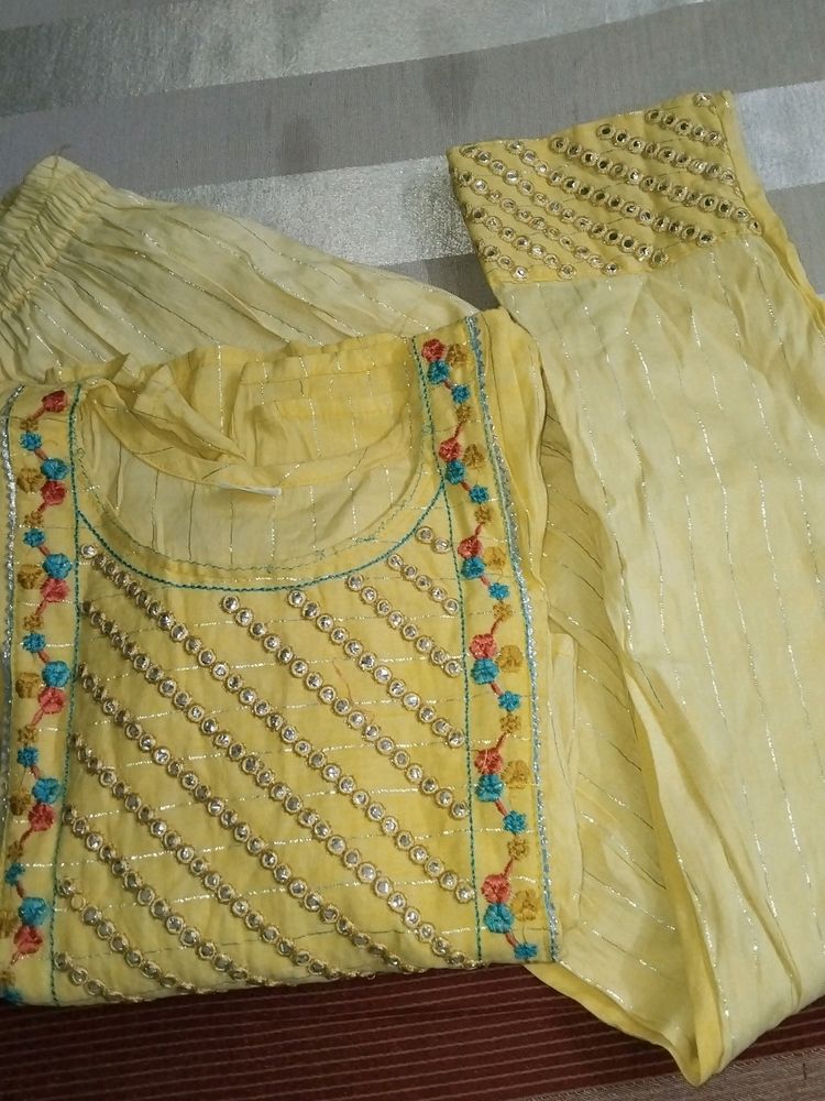 Pure Cotton Kurta Pant Set