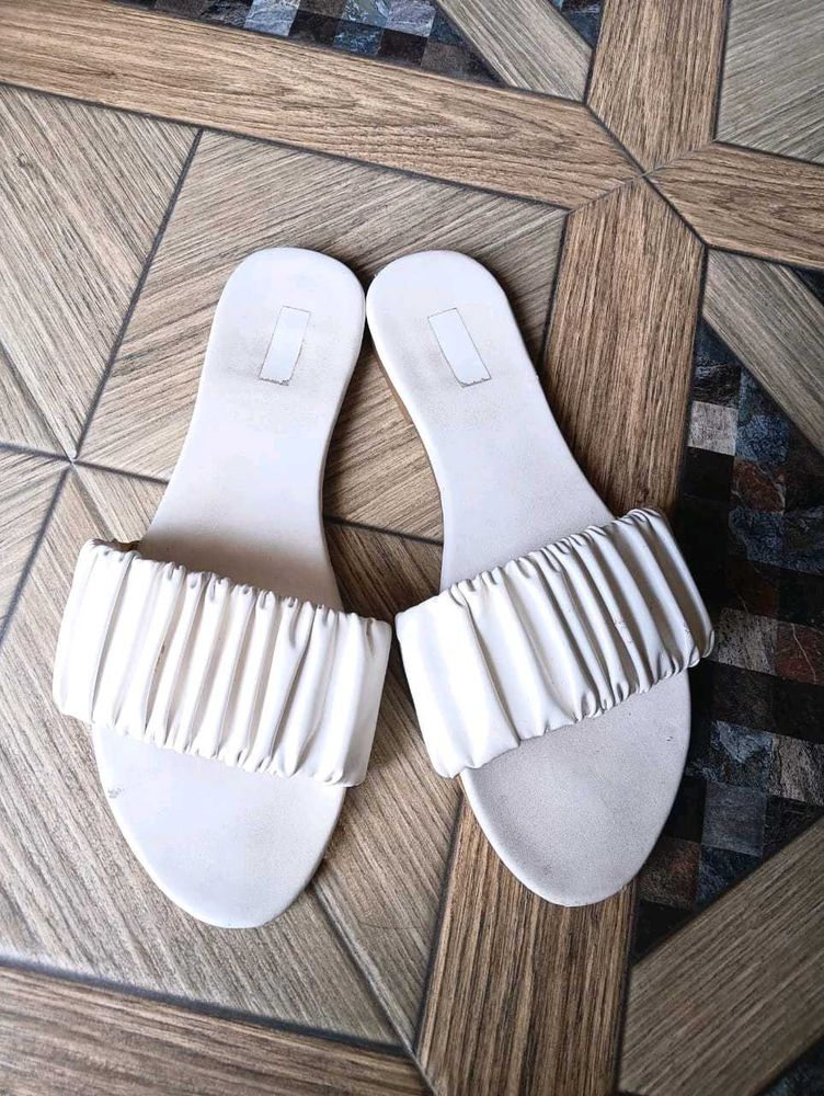 White Footwear For Women ✅