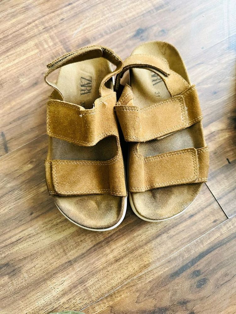 Zara Suede Sandals