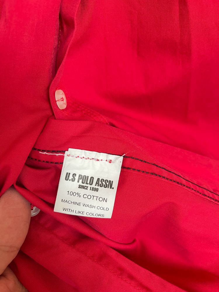 U.S. Polo Assn. Red Shirt 42 Size