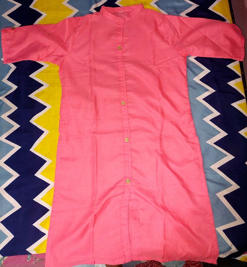 Unisex Pink Kurtha