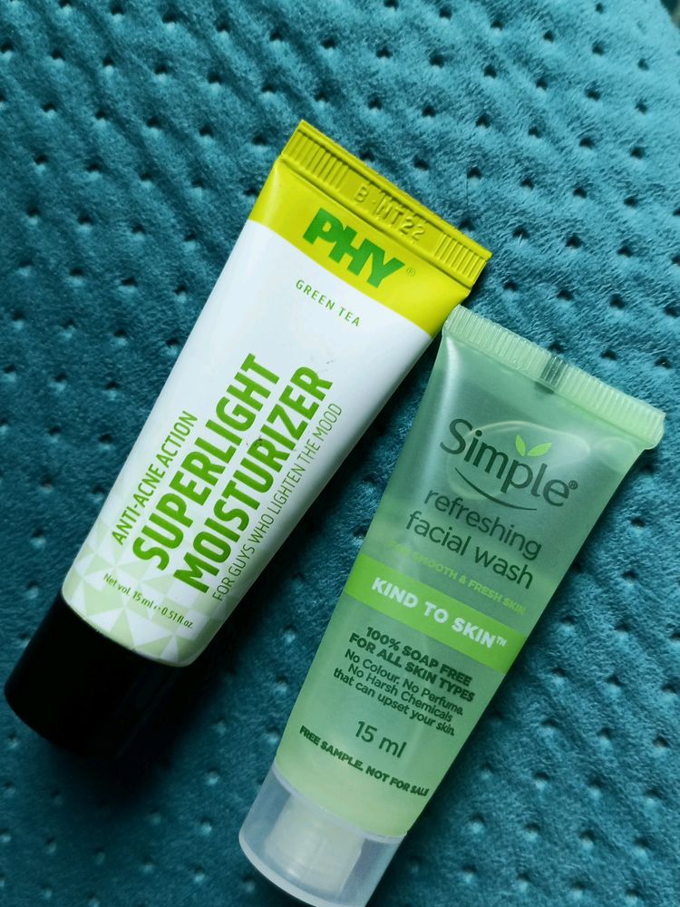 PHY Moisturizer And Simple Facial Wash