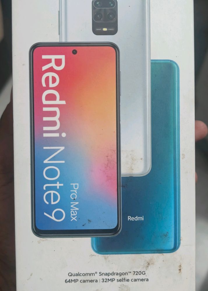 Redmi Note 9 Pro Max Box And Adaptor